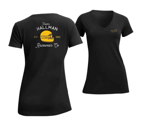 Thor - Thor Garage V-Neck Womens T-Shirt - 3031-4134 - Black - Small