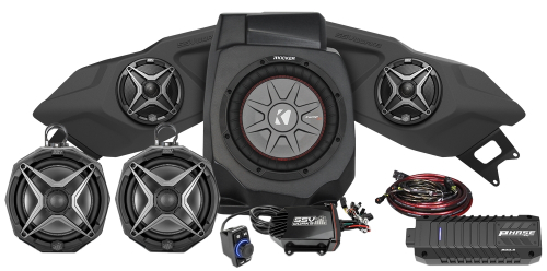 SSV Works - SSV Works Plug and Play 5 Speaker Kit with 8in. Pods - 220-RZ5-Q5XA2