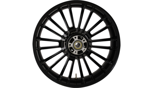 Coastal Moto - Coastal Moto Precision Cast Atlantic 3D Rear Wheel - 18x5.5 - Solid Black - 3D-ATL185SB-ABS