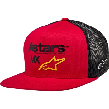 Alpinestars - Alpinestars First Moto Trucker Hat - 1212813703010OS - Red/Black - OSFA