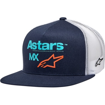 Alpinestars - Alpinestars First Moto Trucker Hat - 1212813707020OS - Navy/White - OSFA