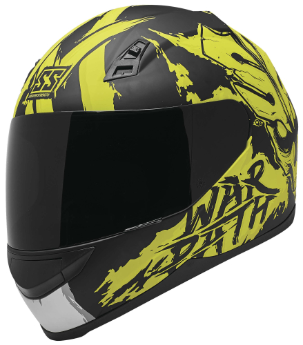 Speed & Strength - Speed & Strength SS700 War Path Helmet - 1111-0615-6754 - Hi-Vis/White/Black - Large