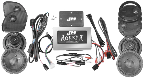 J&M - J&M Rokker XXR Stage 5 700W Audio/Install Kit - XXRK-700SP4-16RU-ST4