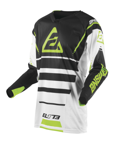 Answer - Answer Elite Force Jersey - 0409-0926-9855 - White/Charcoal/Hyper Acid - X-Large