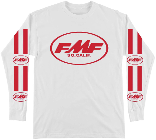 FMF Racing - FMF Racing Geezer Long Sleeve Tee - FA8119903-WHT-LG - White - Large