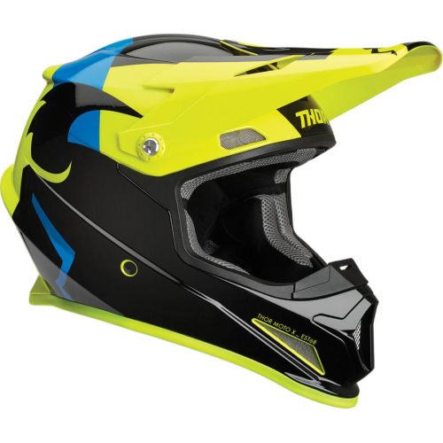Thor - Thor Sector Shear Helmet - 0110-5586 - Black/Acid - X-Small