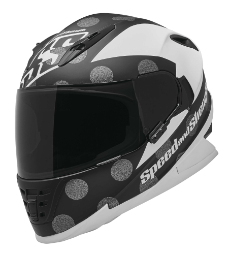Speed & Strength - Speed & Strength SS1310 Spell Bound Helmet - 1111-0617-9052 - Matte White/Black - Small