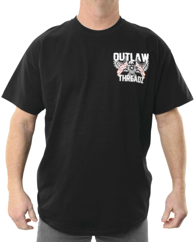 Outlaw Threadz - Outlaw Threadz Freedom Tee - MT133-2XL - Black - 2XL