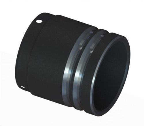 Rush Exhaust - Rush Exhaust 4in. Performance Muffler Tip - Straight Double Groove - Black - 4002B