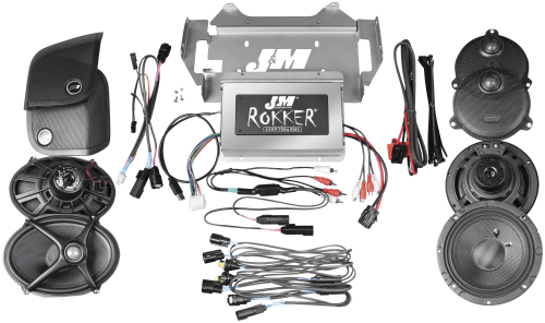 J&M - J&M Rokker XXR Extreme 700W Audio/Install Kit - XXRK-700SP4-14SG
