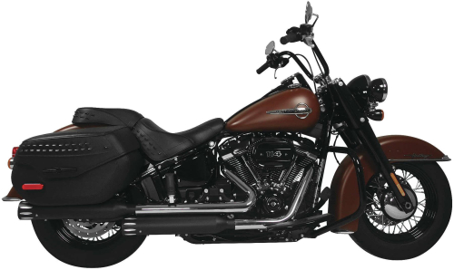 Rush Exhaust - Rush Exhaust 3500 Series Slip-On Mufflers - Black - 36515-250
