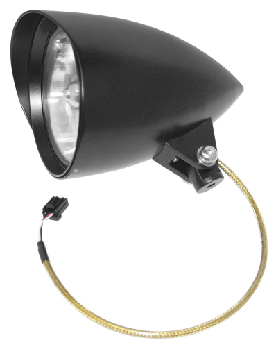 Namz - Namz 5.75in. Headlight - Black Finish/Brass Housing - NBH-5B