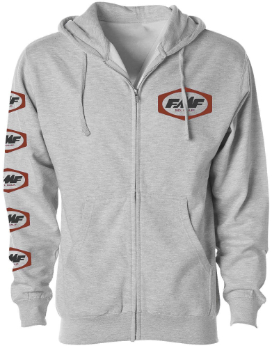 FMF Racing - FMF Racing Dash Zip Fleece - FA8122901-HGR-2XL - Heather Gray - 2XL