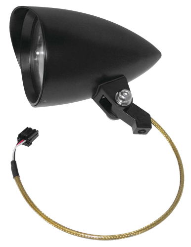 Namz - Namz 4.5in. Headlight - Black Finish/Brass Housing - NBH-4B