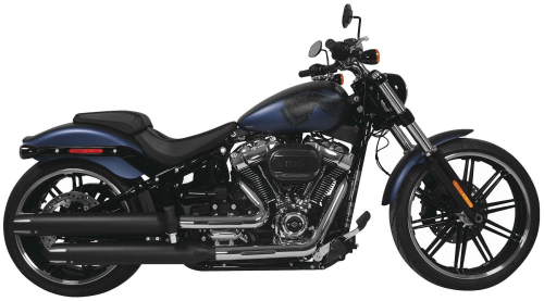 Rush Exhaust - Rush Exhaust 3500 Series Slip-On Mufflers - Black - 36415-250
