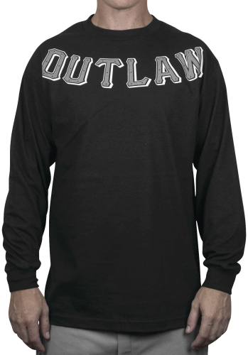 Outlaw Threadz - Outlaw Threadz Lawless Long Sleeve Tee - MLS20-3XL - Black - 3XL