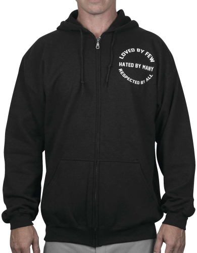 Outlaw Threadz - Outlaw Threadz Loved By Few Hoody - MZ20-2XL - Black - 2XL