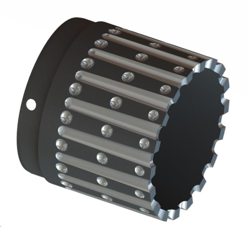 Rush Exhaust - Rush Exhaust 4in. Performance Muffler Tip - Dimpled - Black Machined - 4032B
