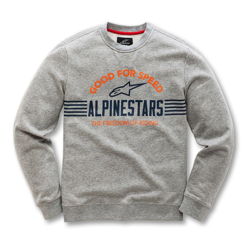 Alpinestars - Alpinestars Bars Fleece Hoody - 1038-51035-1026-L - Gray Heather - Large