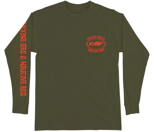 FMF Racing - FMF Racing Boogie Long Sleeve Tee - FA8119902-MGN-XL - Military Green - X-Large