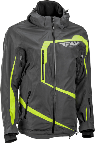 Fly Racing - Fly Racing Carbon Jacket - 470-4046S - Gray/Hi-Viz - Small