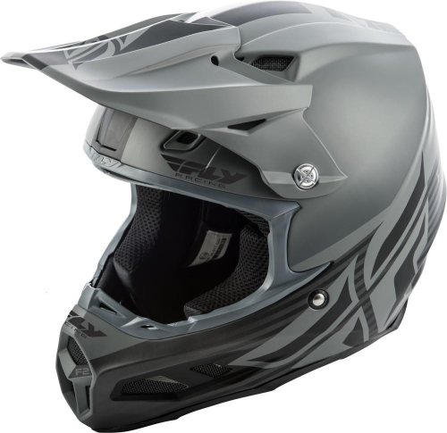 Fly Racing - Fly Racing F2 Carbon MIPS Shield Helmet - 73-4245-7 - Matte Black/Gray - Large