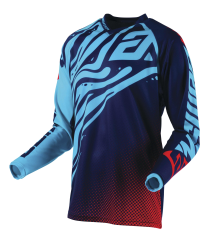 Answer - Answer Syncron Flow Jersey - 0409-0934-4851 - Astana/Indigo/Bright Red - X-Small