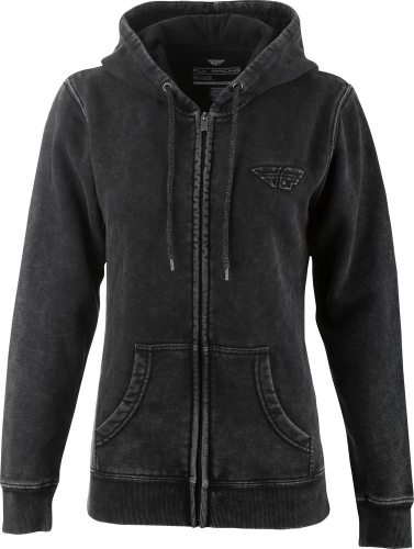 Fly Racing - Fly Racing Snow Wash Womens Hoodie - 358-01102X - Black - 2XL