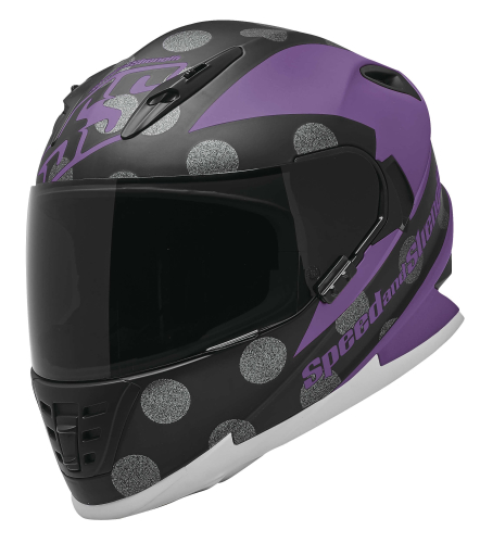 Speed & Strength - Speed & Strength SS1310 Spell Bound Helmet - 1111-0617-6652 - Matte Purple/Black - Small