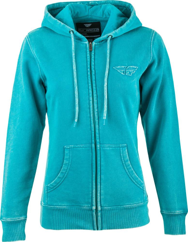 Fly Racing - Fly Racing Snow Wash Womens Hoodie - 358-01172X - Aqua - 2XL