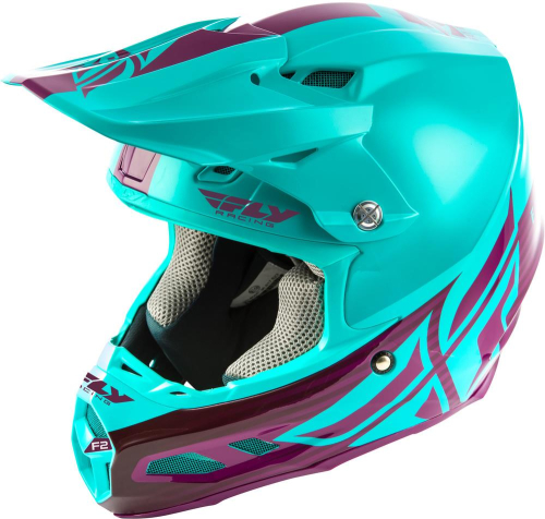 Fly Racing - Fly Racing F2 Carbon MIPS Shield Helmet - 73-4247-4 - Sea Foam - X-Small