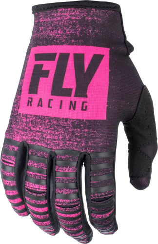 Fly Racing - Fly Racing Kinetic Noiz Youth Gloves - 372-51804 - Neon Pink/Black - 4
