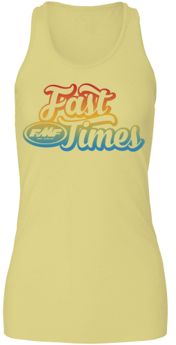 FMF Racing - FMF Racing Fast Times Womens Tank - SU8423900-YEL-WLG - Yellow - Large