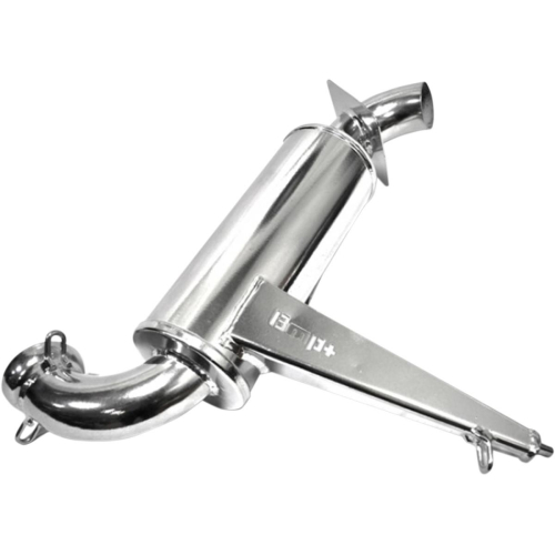 BikeMan Performance - BikeMan Performance Powder Lite Muffler - Ceramic Chrome - 02-109PL-C