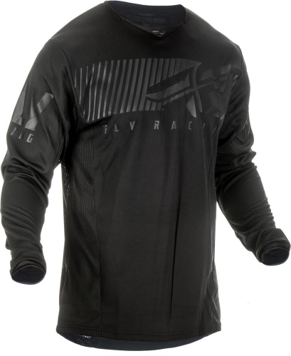 Fly Racing - Fly Racing Kinetic Shield Youth Jersey - 372-420YL - Black - Large