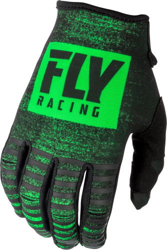 Fly Racing - Fly Racing Kinetic Noiz Youth Gloves - 372-51504 - Neon Green/Black - 4