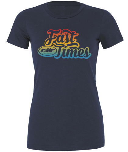 FMF Racing - FMF Racing Fast Times Womens T-Shirt - SU8418900-IND-WLG - Indigo - Large