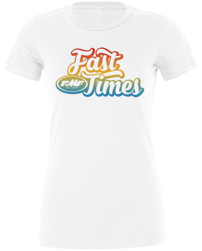 FMF Racing - FMF Racing Fast Times Womens T-Shirt - SU8418900-WHT-WLG - White - Large
