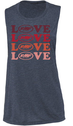 FMF Racing - FMF Racing True Love Womens Tank - SU8423901-NHT-WMD - Navy Heather - Medium