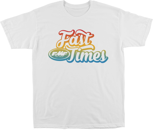 FMF Racing - FMF Racing Fast Times T-Shirt - SU8118905-WHT-2XL - White - 2XL