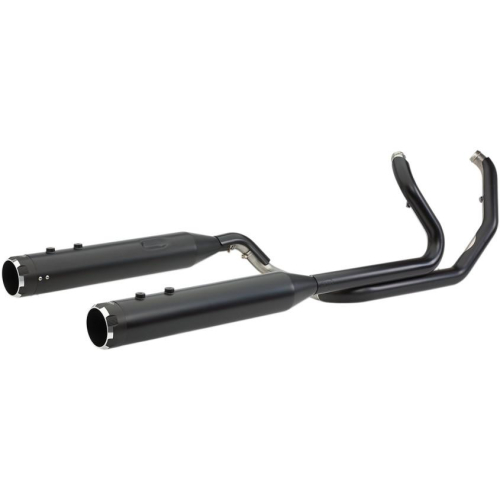 S&S Cycle - S&S Cycle El Dorado True Dual Exhaust System - Black with Thruster End Caps - 550-0700A
