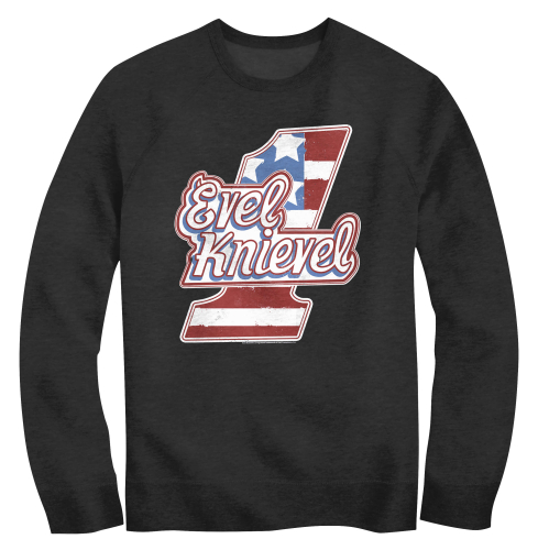 Evel Knievel - Evel Knievel Evel One3 Long Sleeve T-Shirt - EK5133-205LG - Charcoal - Large
