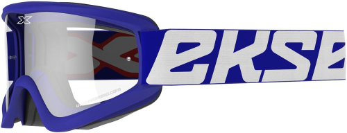 EKS Brand - EKS Brand Go-X Flat Out Over the Glass Goggles - 067-10955 - Blue / Clear Lens - OSFM