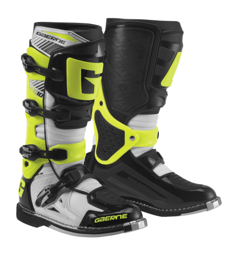 Gaerne - Gaerne SG-10 Boots - 2190-051-07 - White/Black/Yellow - 7