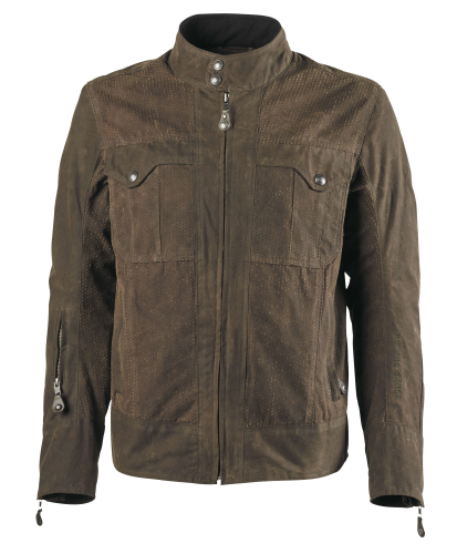 RSD - RSD Duro Perforated Waxed Cotton Jacket - 0801-0275-0655 - Ranger - X-Large