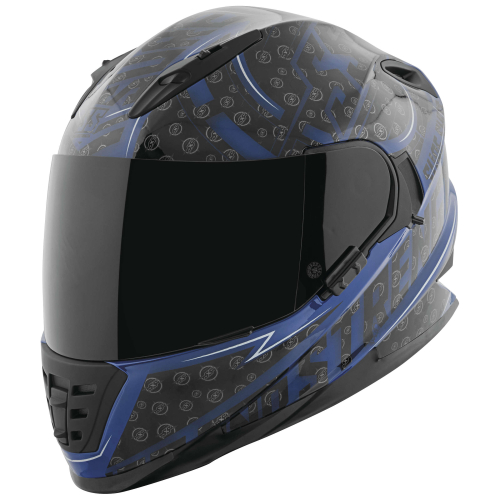 Speed & Strength - Speed & Strength SS1600 Sure Shot Helmet - 1111-0611-8055 - Blue/Black - X-Large