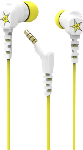 Scosche - Scosche Thudbuds - White/Yellow - HP200RSWTYL