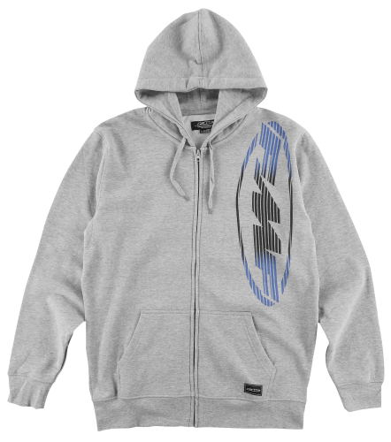 FMF Racing - FMF Racing Swift Zip Fleece Hoody - HO7122900-HGR-2XL - Gray - 2XL