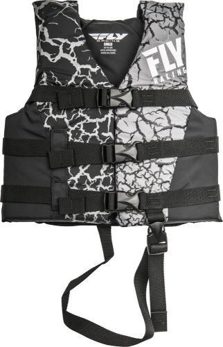 Fly Racing - Fly Racing Floatation Youth Vest - 112224-701-002-18 - Black/Gray - 50-90 Lbs.