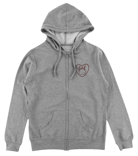 FMF Racing - FMF Racing Compassion Womens Zip Fleece - HO7422900-HGR-WMD - Heather Gray - Medium